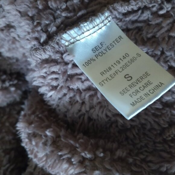 FAVLUX Fashion Women's Small Hooded Open Front Super Soft Mauve Cardigan Casual - Picture 6 of 6